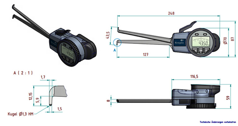 德國進口內卡規G313尺寸圖 