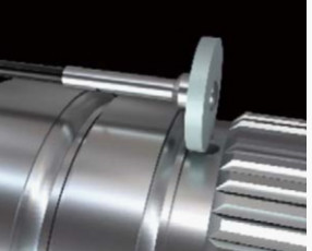 凹槽面上的小孔去毛剌 