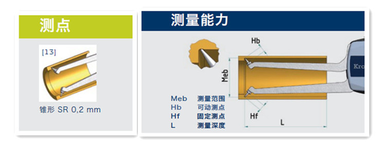 德國內徑卡規G2G20測頭圖 