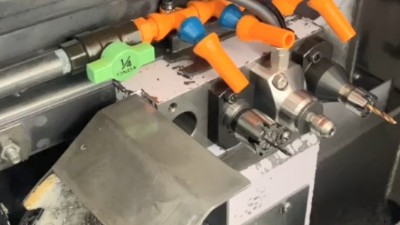 斯大走心機背軸鉆0.6mm孔，60000轉(zhuǎn)帶法蘭高頻銑高速加工