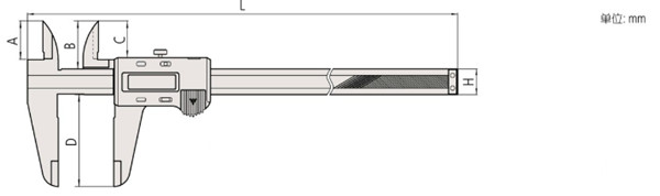 日本三豐大量程數顯卡尺500-502-10尺寸 