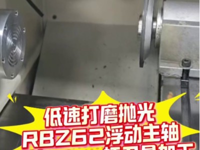 低速打磨拋光，RBZ62浮動主軸夾持13mm柄刀具加工