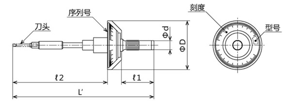 MTD東日刻度盤式扭力螺絲刀尺寸圖 