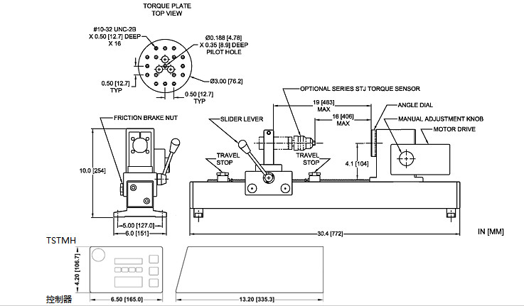 電動瓶蓋扭力計TSTM-DC尺寸2