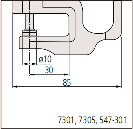 數顯厚度計547-301尺寸圖 
