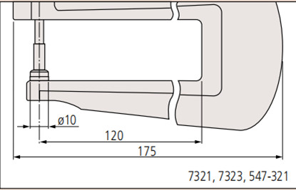 日本三豐數(shù)顯厚度計547-321尺寸圖 