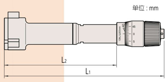 日本三豐三爪式孔徑千分尺368-769尺寸 