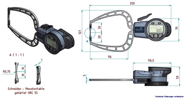 德國(guó)KROEPLIN外卡規(guī)C330S尺寸圖 