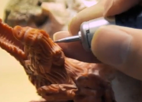 電動打磨機雕刻