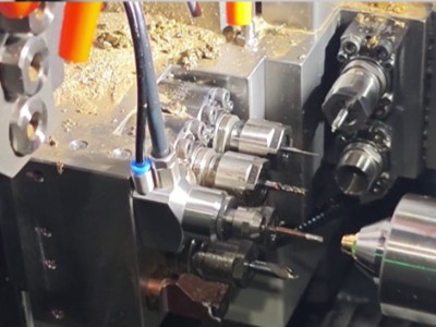 津上BO206走心機背軸鉆孔，常裝8萬轉高頻銑