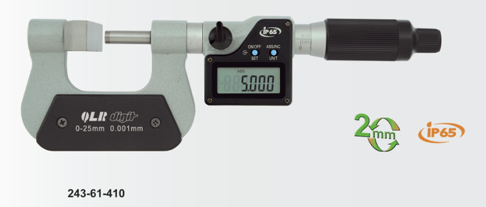 青量數顯大測砧千分尺