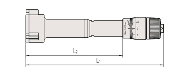 日本三豐mitutoyo孔徑千分尺368-168尺寸圖 
