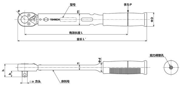 BQSP10N～BQSP300N尺寸圖 