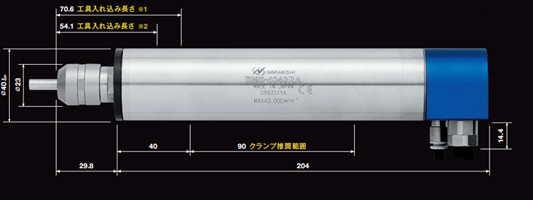 去毛刺主軸BMS-4040RA尺寸圖 