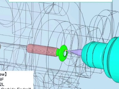 6萬轉高頻銑銑梅花，西鐵城L20走心機背軸