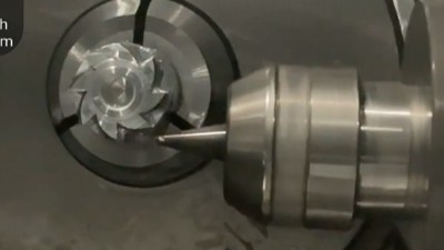 津上走心機(jī)葉輪銑削，改裝大扭矩高速電主軸可加工