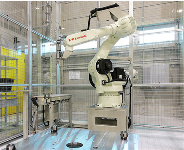 機器人去合模線